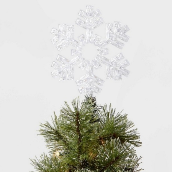 NWT! LED Acrylic Snowflake Christmas Topper - Picture 4 of 5